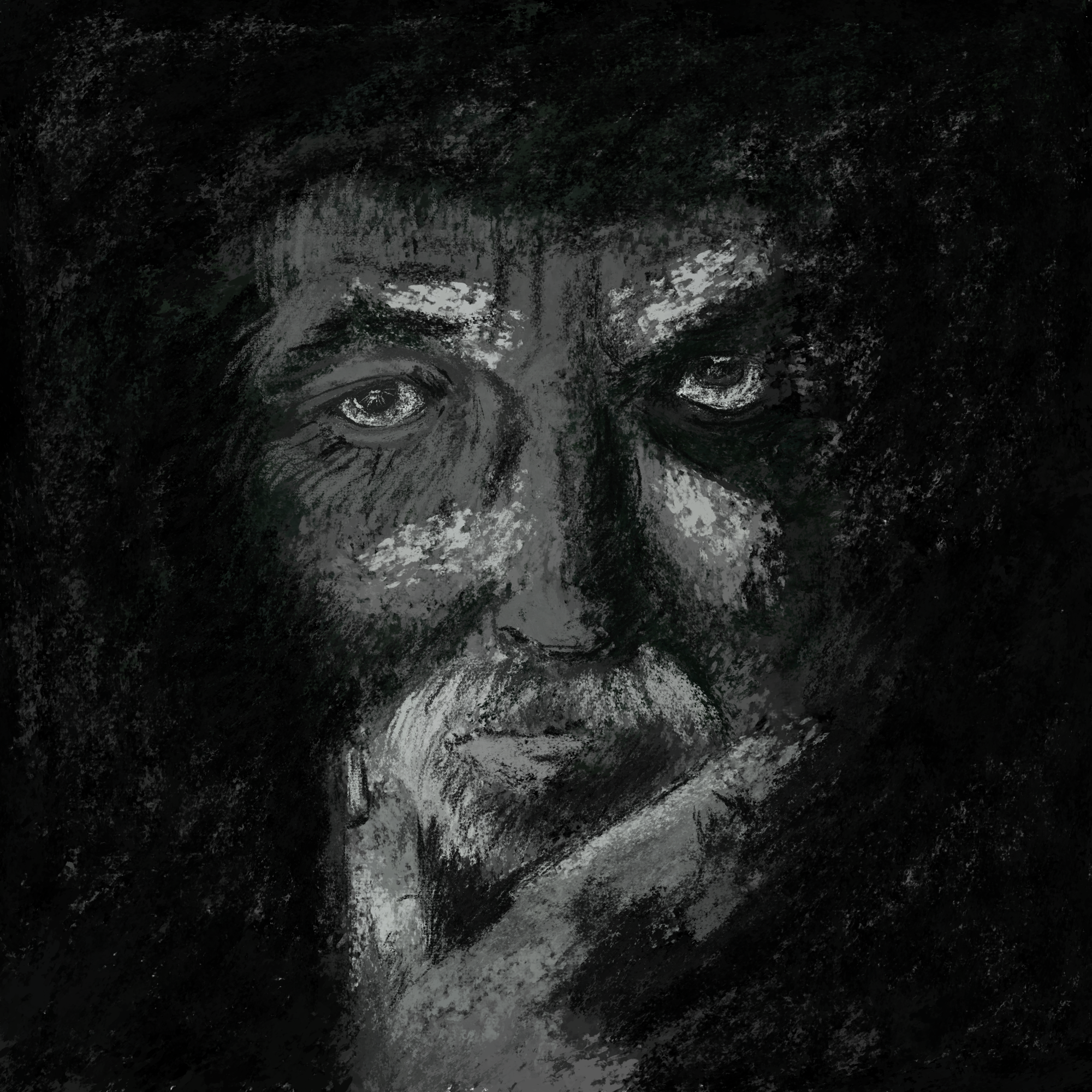 Old man face