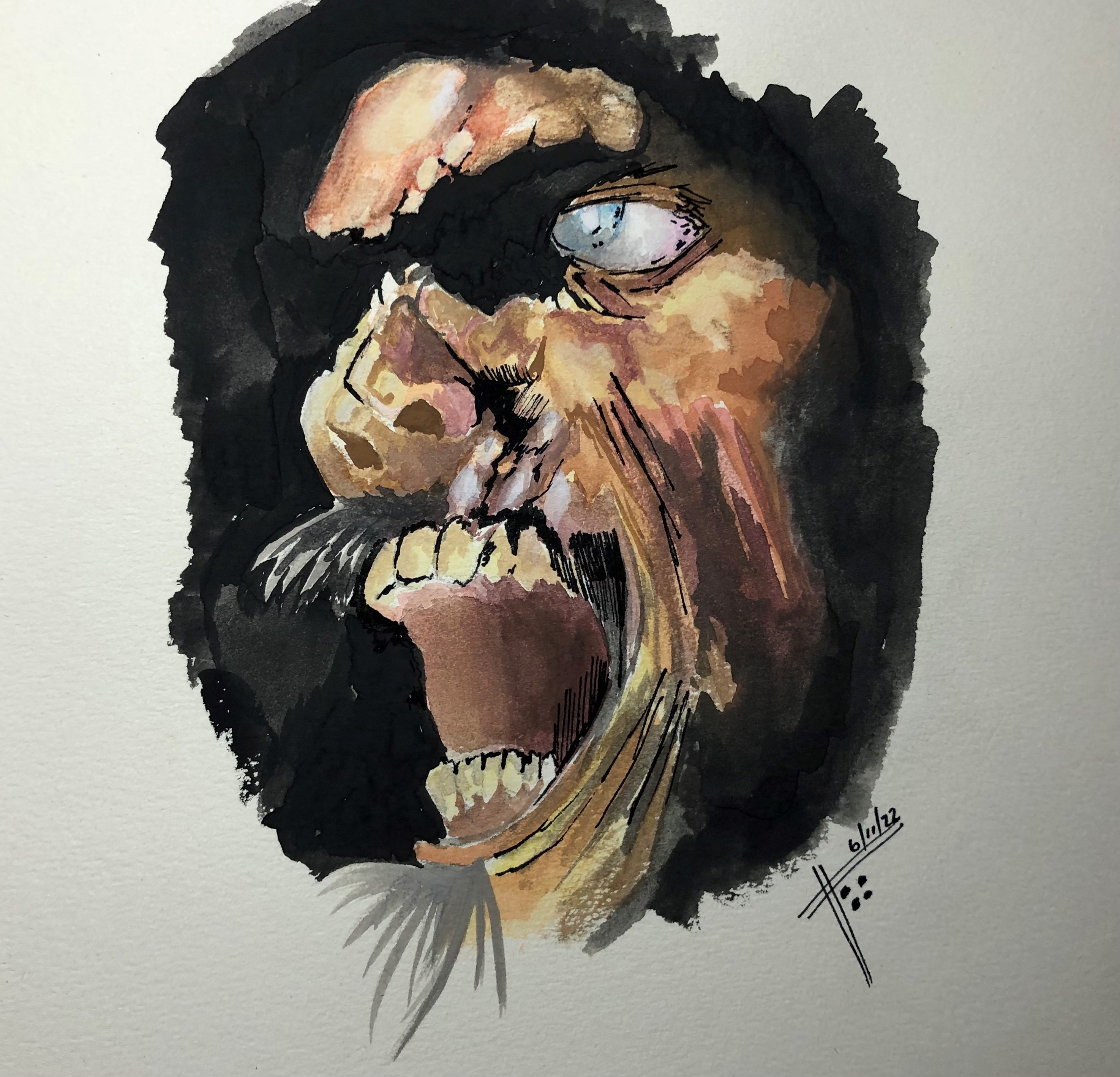 Scary face